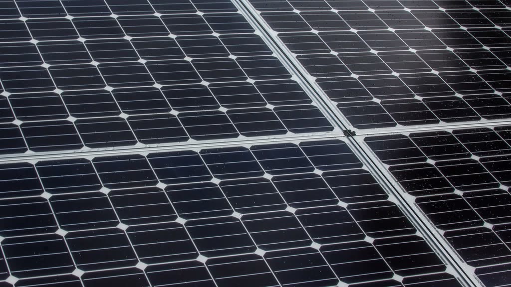 Pannello fotovoltaico da vicino